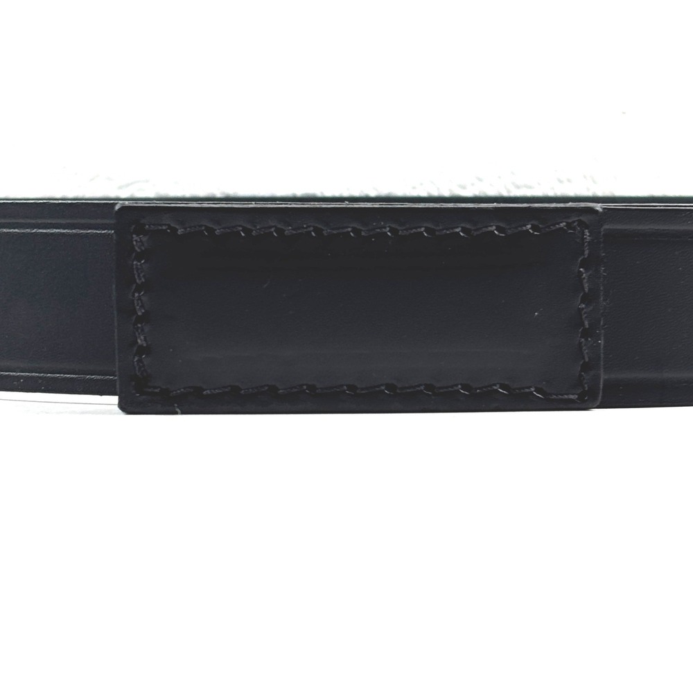 Boston Leather Belt Men M Black Covered Buckle USA Made Tactical Uniform Utility